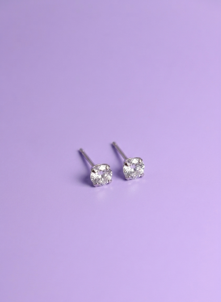 Brinco Zircônia Cristal