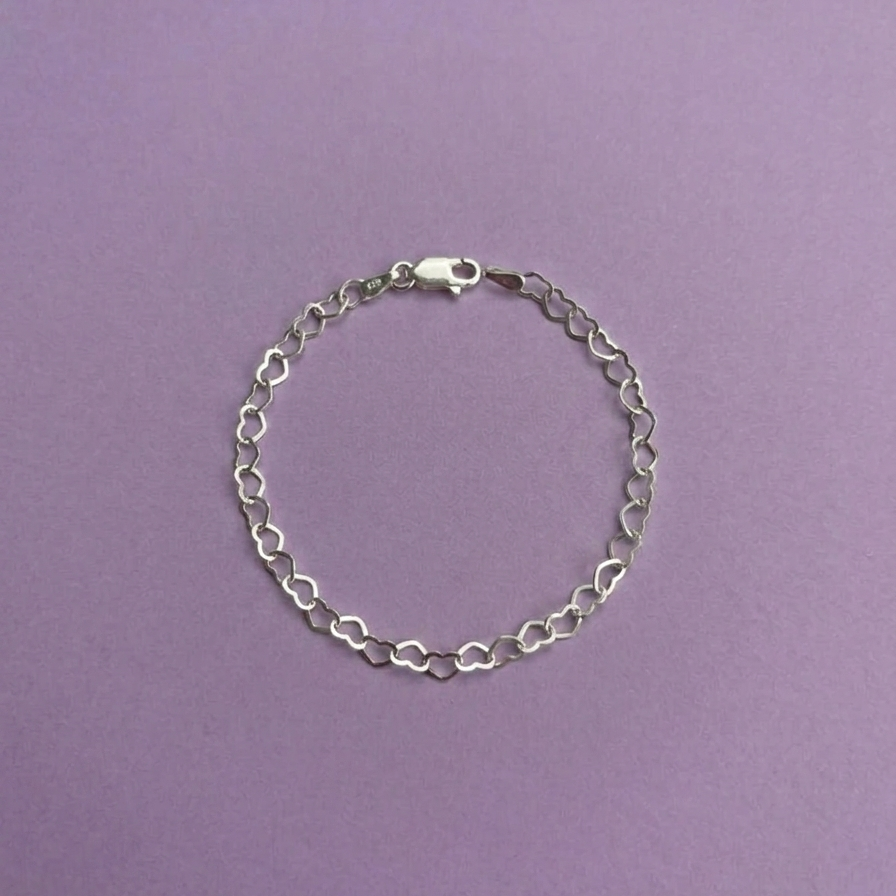 Pulseira Coração Vazado