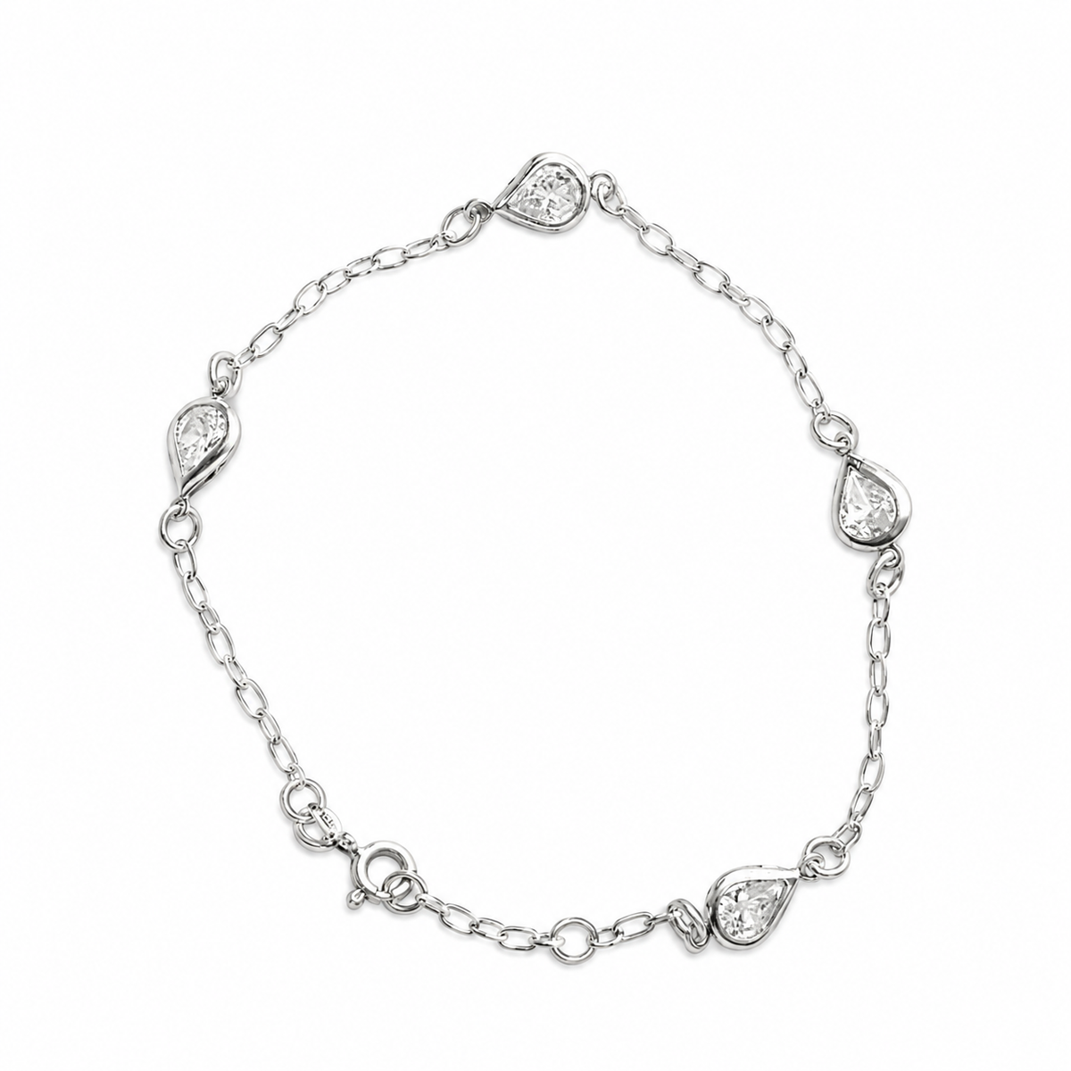 Pulseira Gotas Cravejadas