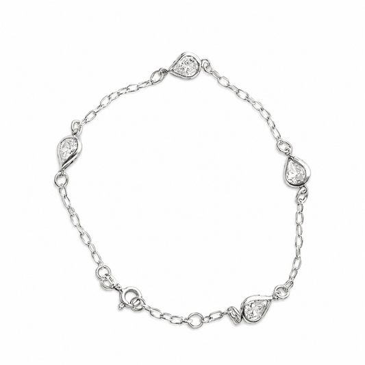 Pulseira Gotas Cravejadas