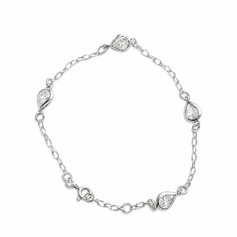 Pulseira Gotas Cravejadas